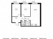 2-комнатная квартира, 59 м², 11/16 эт. Москва