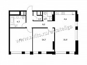 3-комнатная квартира, 82 м², 10/26 эт. Москва