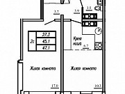 2-комнатная квартира, 47 м², 13/16 эт. Киров