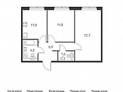 2-комнатная квартира, 53 м², 1/18 эт. Москва