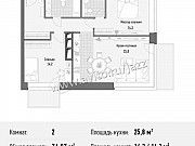 2-комнатная квартира, 77 м², 13/21 эт. Москва