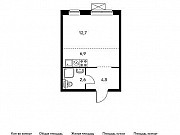 1-комнатная квартира, 27 м², 7/15 эт. Москва