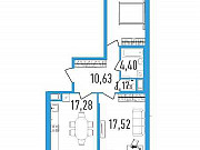 2-комнатная квартира, 67 м², 10/18 эт. Санкт-Петербург