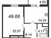 1-комнатная квартира, 49 м², 13/17 эт. Санкт-Петербург