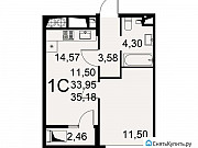 1-комнатная квартира, 35 м², 5/17 эт. Рязань