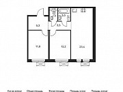 2-комнатная квартира, 60 м², 10/18 эт. Москва