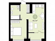 1-комнатная квартира, 43 м², 5/17 эт. Сургут