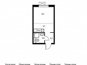 1-комнатная квартира, 19 м², 2/22 эт. Москва