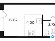 1-комнатная квартира, 21 м², 3/31 эт. Москва