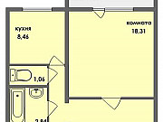 1-комнатная квартира, 43 м², 6/10 эт. Челябинск