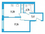 1-комнатная квартира, 40 м², 3/16 эт. Санкт-Петербург