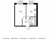 1-комнатная квартира, 35 м², 21/25 эт. Москва