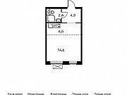 1-комнатная квартира, 28 м², 6/13 эт. Москва