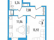 1-комнатная квартира, 42 м², 8/18 эт. Санкт-Петербург