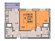 2-комнатная квартира, 58 м², 15/23 эт. Нижний Новгород