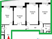 3-комнатная квартира, 123 м², 8/28 эт. Москва