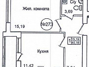 1-комнатная квартира, 40 м², 2/9 эт. Калининград