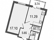 1-комнатная квартира, 38 м², 4/4 эт. Токсово