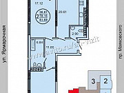 2-комнатная квартира, 82 м², 5/16 эт. Самара