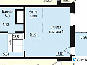 Студия, 34 м², 5/20 эт. Челябинск