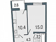 1-комнатная квартира, 32 м², 7/19 эт. Санкт-Петербург