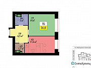 1-комнатная квартира, 36 м², 11/23 эт. Москва