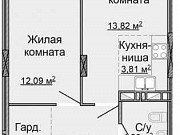 2-комнатная квартира, 42 м², 7/15 эт. Новосибирск