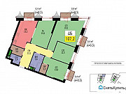 4-комнатная квартира, 107 м², 11/48 эт. Москва