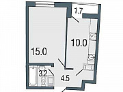 1-комнатная квартира, 32 м², 19/19 эт. Санкт-Петербург