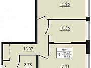 2-комнатная квартира, 59 м², 2/10 эт. Санкт-Петербург