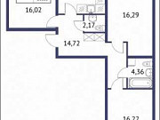 3-комнатная квартира, 82 м², 1/4 эт. Санкт-Петербург