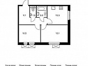 2-комнатная квартира, 47 м², 2/15 эт. Москва