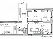 2-комнатная квартира, 77 м², 7/16 эт. Санкт-Петербург