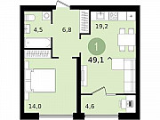 1-комнатная квартира, 49 м², 4/17 эт. Екатеринбург