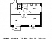 2-комнатная квартира, 48 м², 13/15 эт. Москва