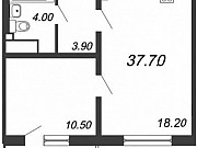 1-комнатная квартира, 36 м², 15/15 эт. Санкт-Петербург