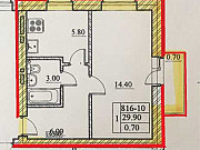 1-комнатная квартира, 30 м², 9/9 эт. Санкт-Петербург