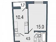 1-комнатная квартира, 33 м², 10/19 эт. Санкт-Петербург