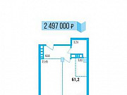 2-комнатная квартира, 61 м², 10/23 эт. Челябинск