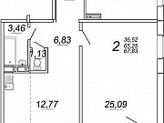 3-комнатная квартира, 67 м², 6/10 эт. Челябинск