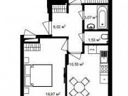 2-комнатная квартира, 55 м², 1/3 эт. Москва