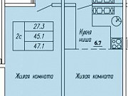 2-комнатная квартира, 47 м², 6/16 эт. Киров