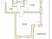 1-комнатная квартира, 51 м², 2/4 эт. Кузьмоловский