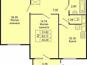 2-комнатная квартира, 54 м², 18/25 эт. Санкт-Петербург