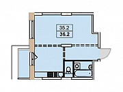 1-комнатная квартира, 36 м², 4/14 эт. Москва