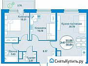 3-комнатная квартира, 59 м², 10/19 эт. Тюмень