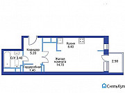 1-комнатная квартира, 33 м², 2/25 эт. Москва