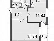 1-комнатная квартира, 37 м², 2/4 эт. Токсово