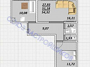 2-комнатная квартира, 54 м², 7/10 эт. Саратов