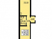 1-комнатная квартира, 42 м², 15/24 эт. Санкт-Петербург